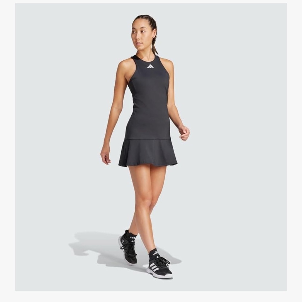 Adidas Black Drop Waist Y Tennis Dress